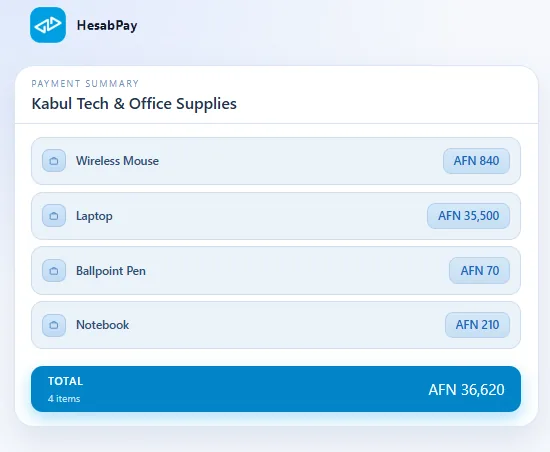 HesabPay Developer Portal preview